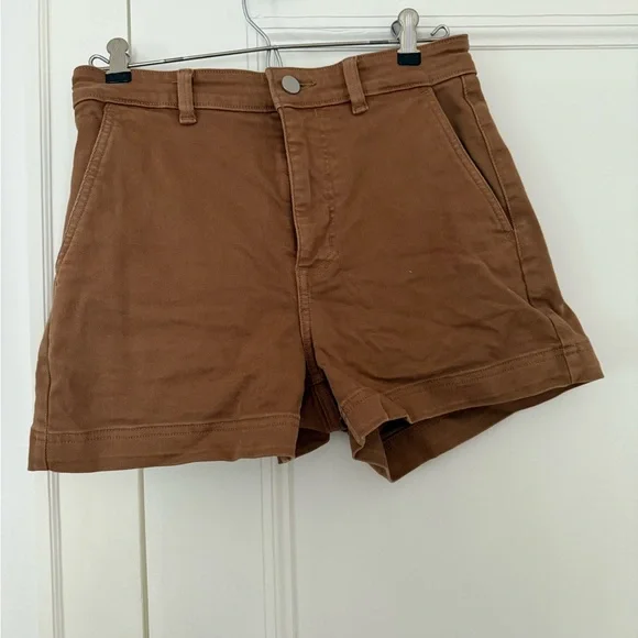 Everlane High Waist Brown Shorts - Picture 4 of 6